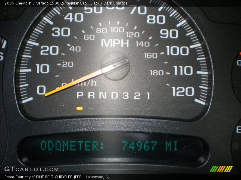 Black / Dark Charcoal 2006 Chevrolet Silverado 1500 LS Regular Cab