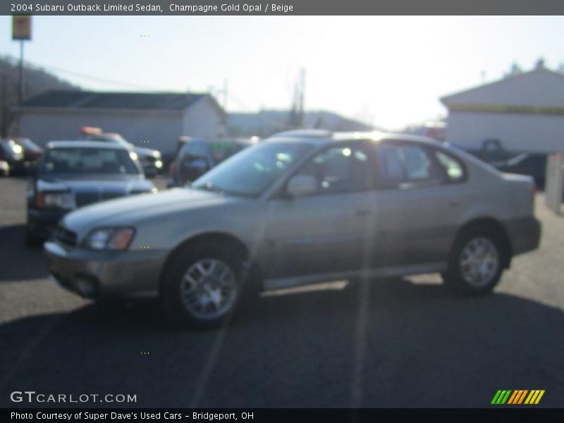 Champagne Gold Opal / Beige 2004 Subaru Outback Limited Sedan