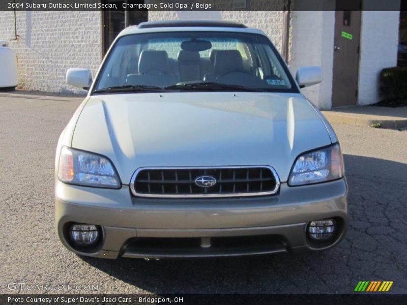 Champagne Gold Opal / Beige 2004 Subaru Outback Limited Sedan