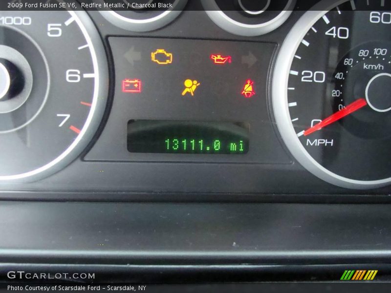 Redfire Metallic / Charcoal Black 2009 Ford Fusion SE V6