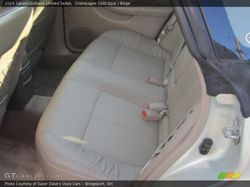 Champagne Gold Opal / Beige 2004 Subaru Outback Limited Sedan
