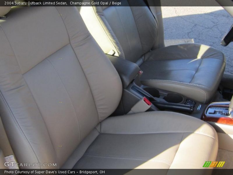 Champagne Gold Opal / Beige 2004 Subaru Outback Limited Sedan