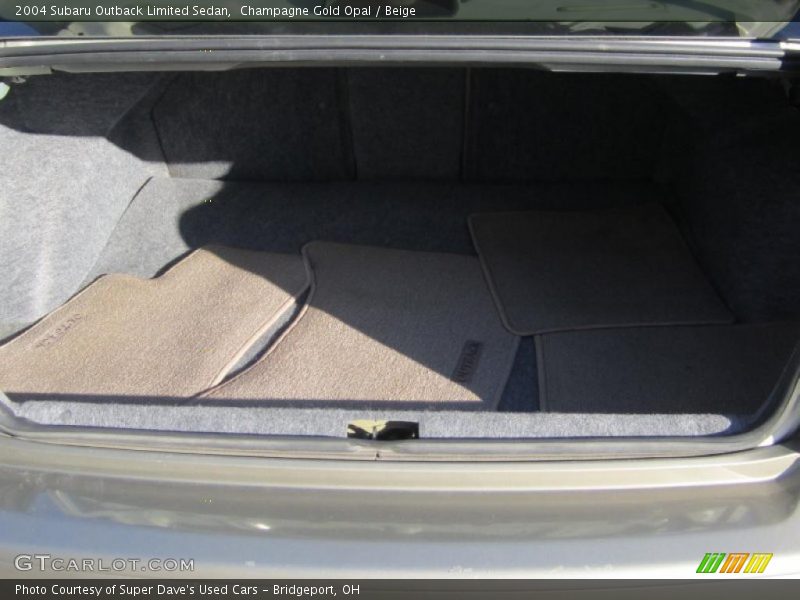 Champagne Gold Opal / Beige 2004 Subaru Outback Limited Sedan