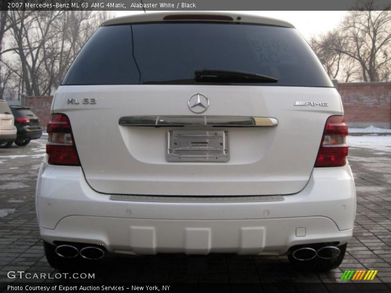 Alabaster White / Black 2007 Mercedes-Benz ML 63 AMG 4Matic