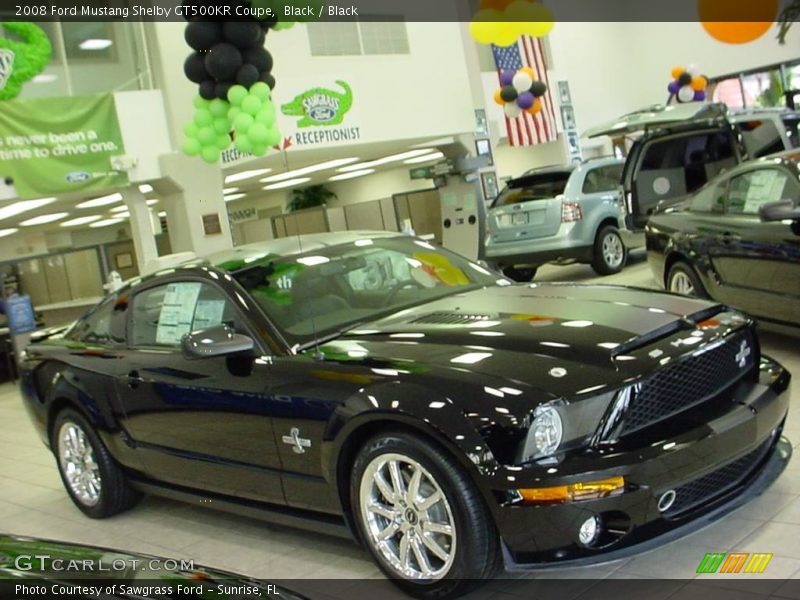 Black / Black 2008 Ford Mustang Shelby GT500KR Coupe