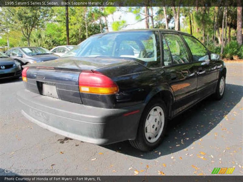 Black Sapphire Metallic / Gray 1995 Saturn S Series SL Sedan