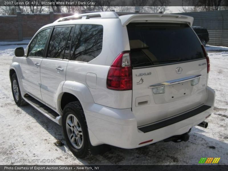 Blizzard White Pearl / Dark Gray 2007 Lexus GX 470