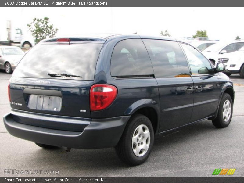 Midnight Blue Pearl / Sandstone 2003 Dodge Caravan SE