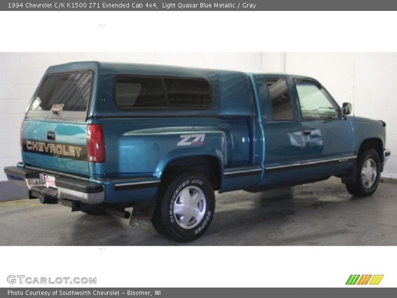 Light Quasar Blue Metallic / Gray 1994 Chevrolet C/K K1500 Z71 Extended Cab 4x4