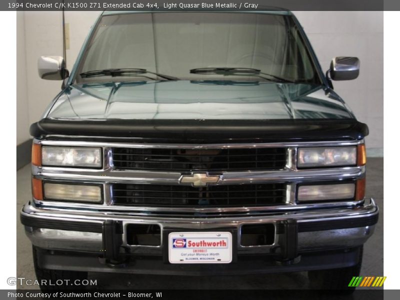 Light Quasar Blue Metallic / Gray 1994 Chevrolet C/K K1500 Z71 Extended Cab 4x4