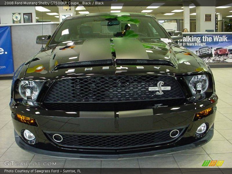 Black / Black 2008 Ford Mustang Shelby GT500KR Coupe