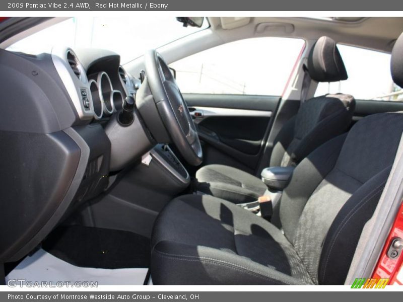 Red Hot Metallic / Ebony 2009 Pontiac Vibe 2.4 AWD
