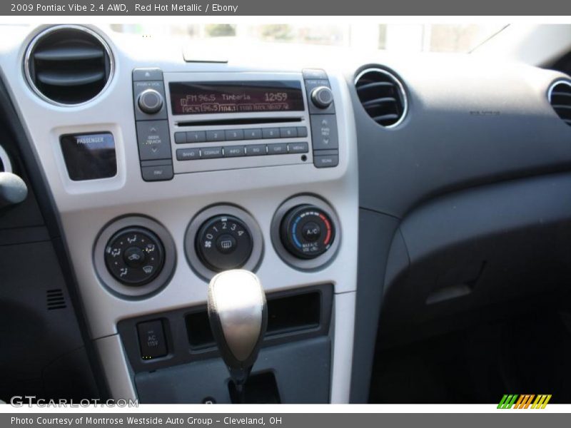 Red Hot Metallic / Ebony 2009 Pontiac Vibe 2.4 AWD