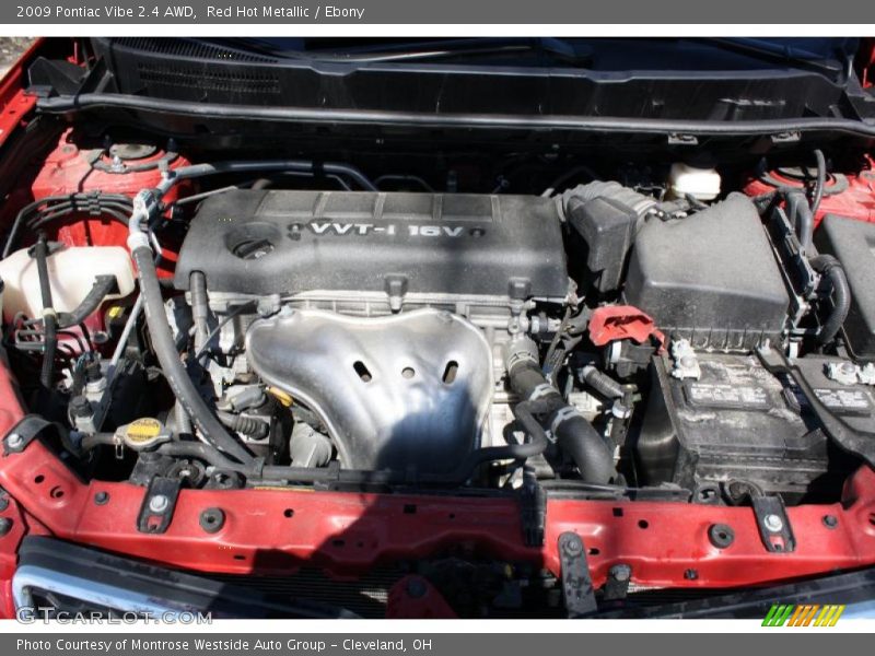 Red Hot Metallic / Ebony 2009 Pontiac Vibe 2.4 AWD