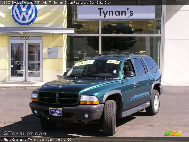 Timberline Green Pearlcoat / Dark Slate Gray 2003 Dodge Durango SXT 4x4
