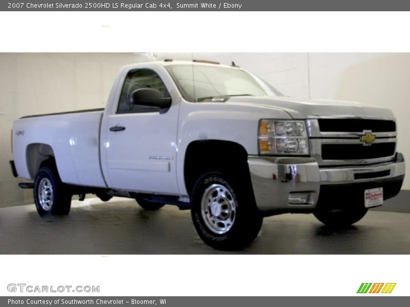 Summit White / Ebony 2007 Chevrolet Silverado 2500HD LS Regular Cab 4x4