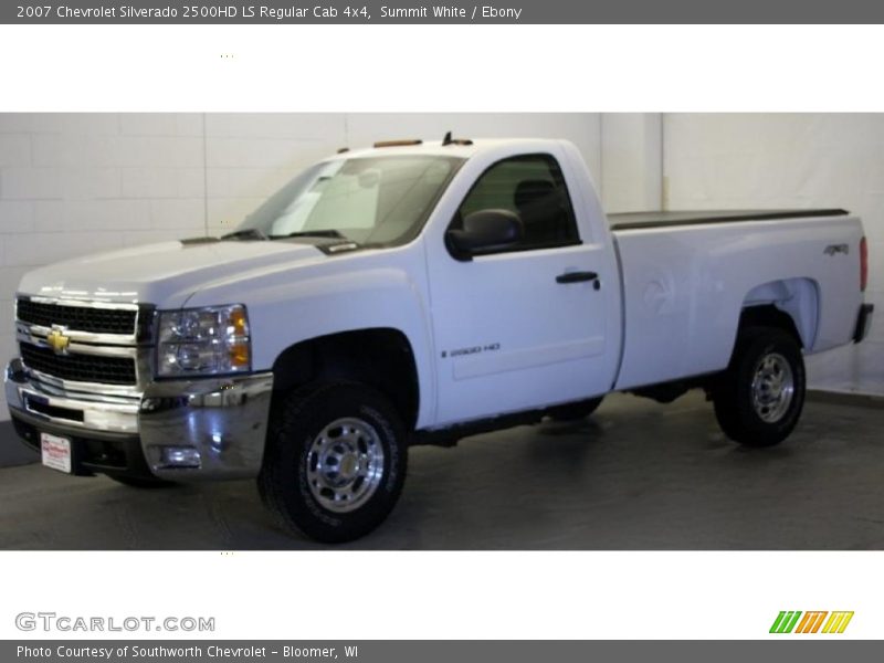 Summit White / Ebony 2007 Chevrolet Silverado 2500HD LS Regular Cab 4x4