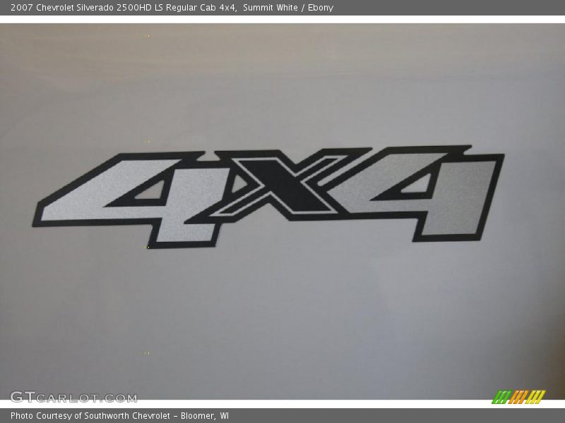 Summit White / Ebony 2007 Chevrolet Silverado 2500HD LS Regular Cab 4x4
