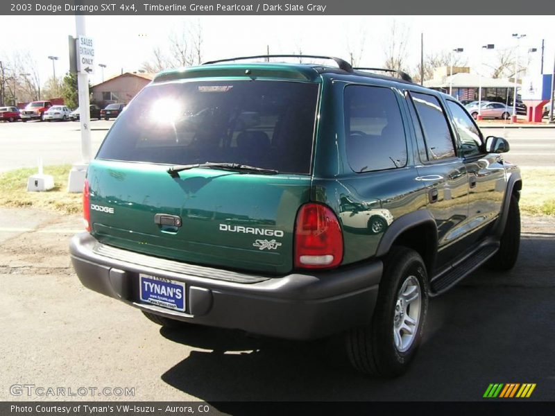 Timberline Green Pearlcoat / Dark Slate Gray 2003 Dodge Durango SXT 4x4