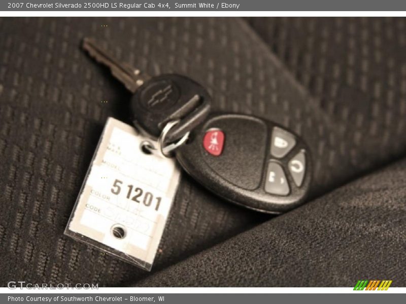 Summit White / Ebony 2007 Chevrolet Silverado 2500HD LS Regular Cab 4x4