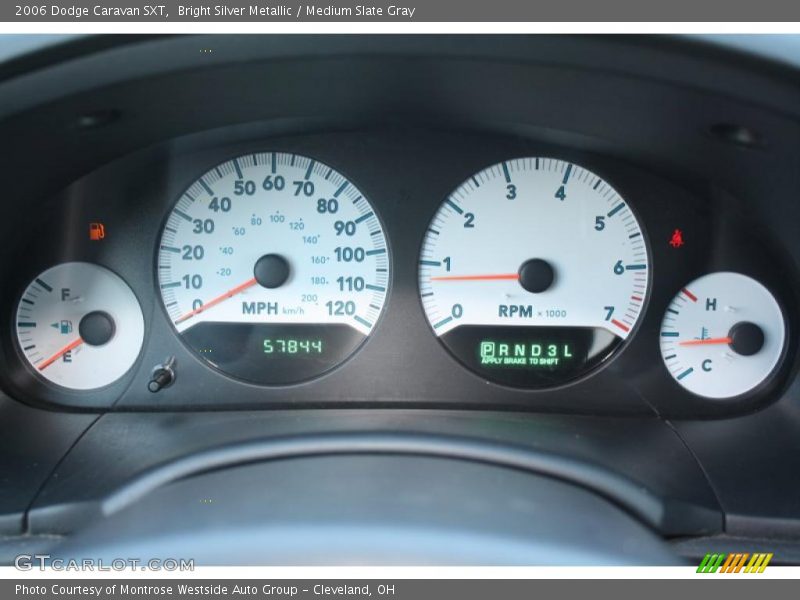 Bright Silver Metallic / Medium Slate Gray 2006 Dodge Caravan SXT