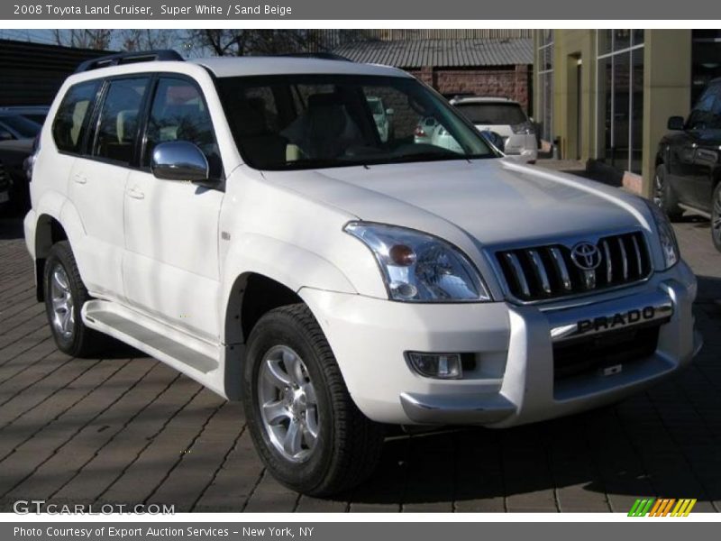 Super White / Sand Beige 2008 Toyota Land Cruiser