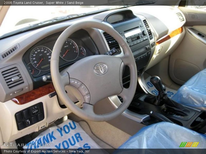 Super White / Sand Beige 2008 Toyota Land Cruiser