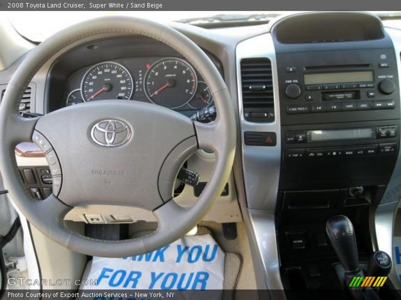 Super White / Sand Beige 2008 Toyota Land Cruiser