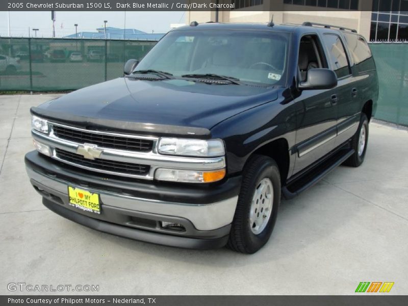 Dark Blue Metallic / Gray/Dark Charcoal 2005 Chevrolet Suburban 1500 LS