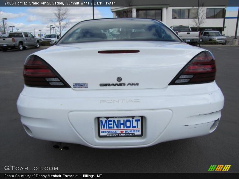Summit White / Dark Pewter 2005 Pontiac Grand Am SE Sedan