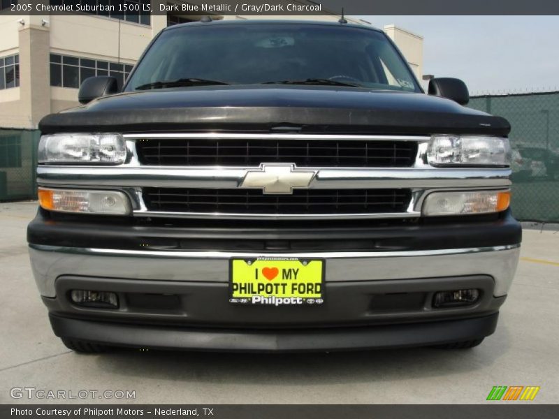 Dark Blue Metallic / Gray/Dark Charcoal 2005 Chevrolet Suburban 1500 LS
