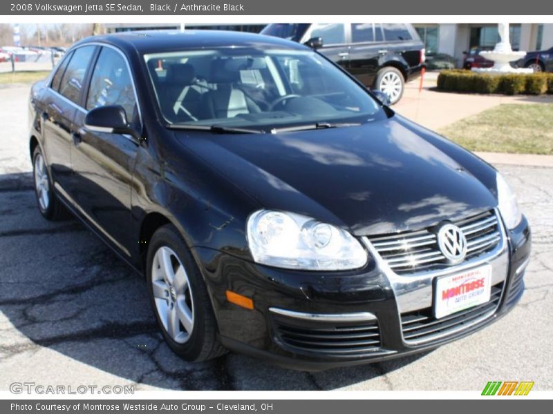 Black / Anthracite Black 2008 Volkswagen Jetta SE Sedan