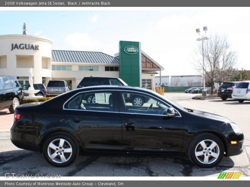 Black / Anthracite Black 2008 Volkswagen Jetta SE Sedan