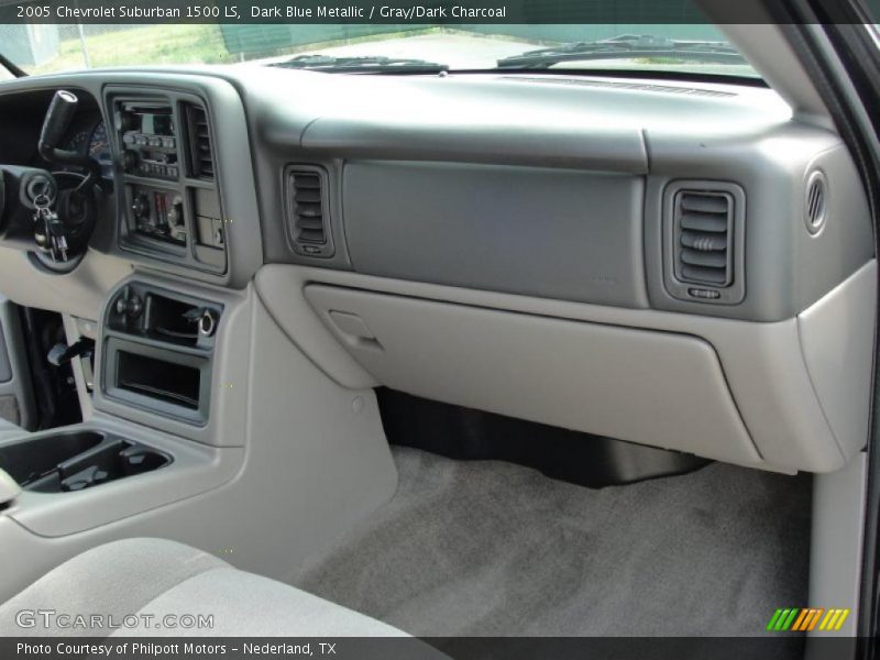 Dark Blue Metallic / Gray/Dark Charcoal 2005 Chevrolet Suburban 1500 LS