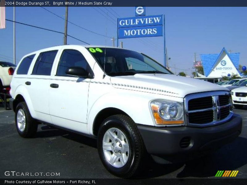 Bright White / Medium Slate Gray 2004 Dodge Durango ST