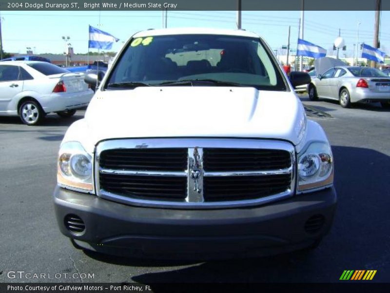 Bright White / Medium Slate Gray 2004 Dodge Durango ST