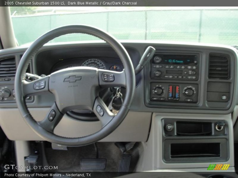 Dark Blue Metallic / Gray/Dark Charcoal 2005 Chevrolet Suburban 1500 LS