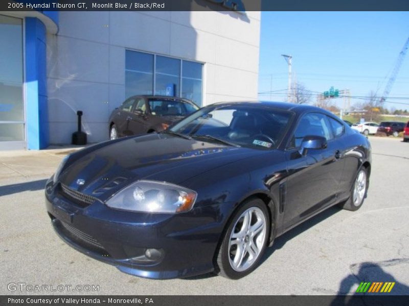 Moonlit Blue / Black/Red 2005 Hyundai Tiburon GT