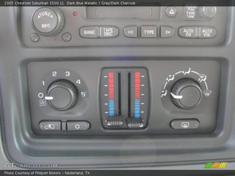 Dark Blue Metallic / Gray/Dark Charcoal 2005 Chevrolet Suburban 1500 LS