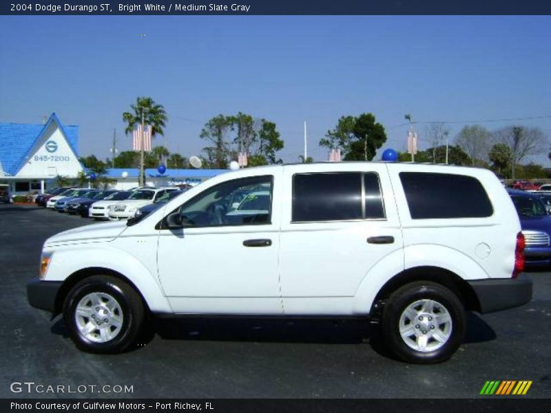 Bright White / Medium Slate Gray 2004 Dodge Durango ST