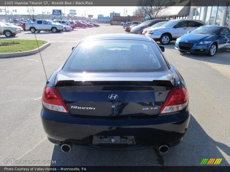 Moonlit Blue / Black/Red 2005 Hyundai Tiburon GT