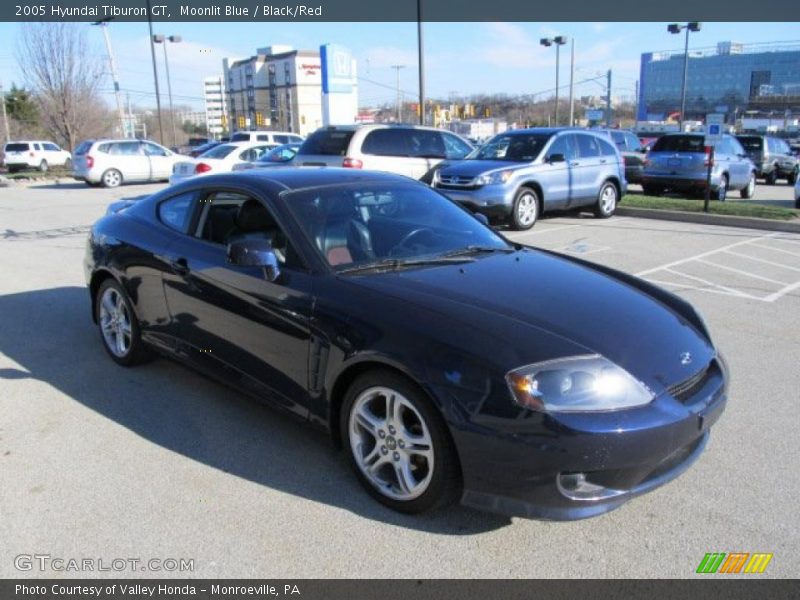 Moonlit Blue / Black/Red 2005 Hyundai Tiburon GT