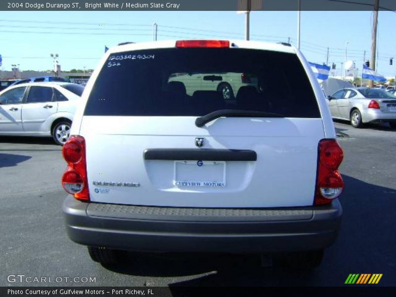 Bright White / Medium Slate Gray 2004 Dodge Durango ST