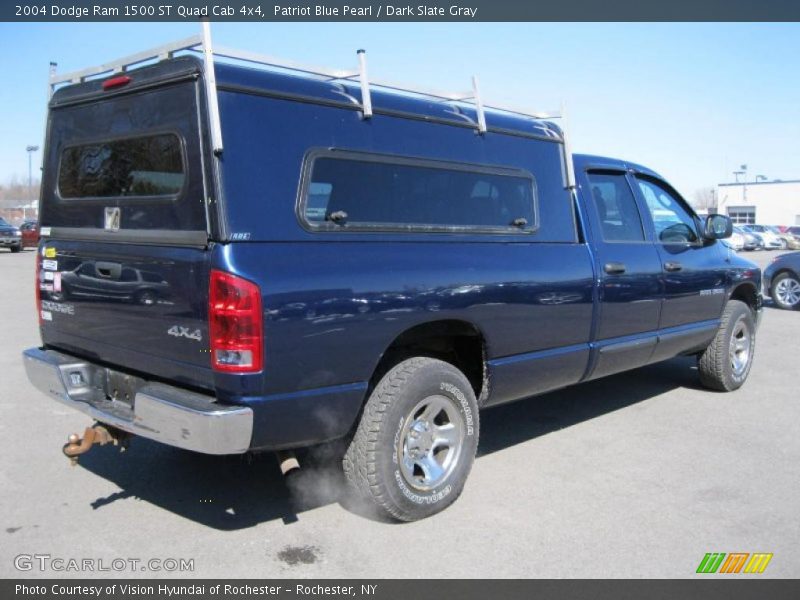 Patriot Blue Pearl / Dark Slate Gray 2004 Dodge Ram 1500 ST Quad Cab 4x4