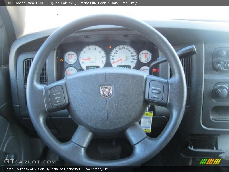 Patriot Blue Pearl / Dark Slate Gray 2004 Dodge Ram 1500 ST Quad Cab 4x4