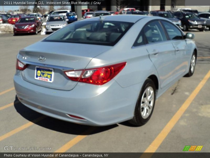 Iridescent Silver Blue Metallic / Gray 2011 Hyundai Sonata GLS