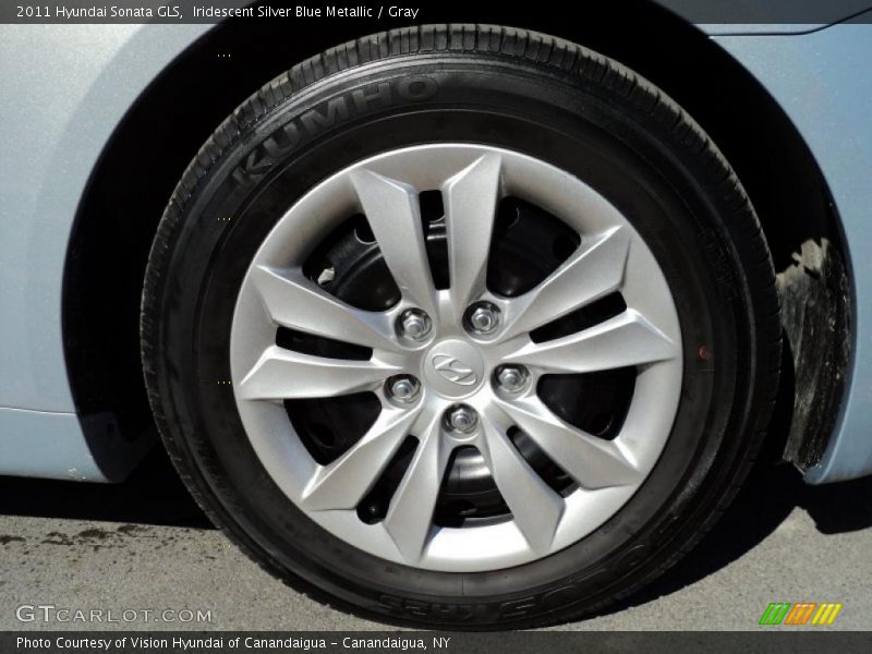 Iridescent Silver Blue Metallic / Gray 2011 Hyundai Sonata GLS
