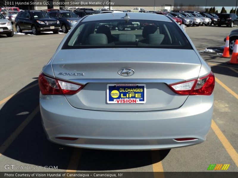 Iridescent Silver Blue Metallic / Gray 2011 Hyundai Sonata GLS