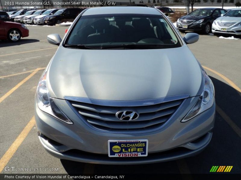 Iridescent Silver Blue Metallic / Gray 2011 Hyundai Sonata GLS