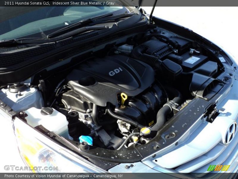 Iridescent Silver Blue Metallic / Gray 2011 Hyundai Sonata GLS